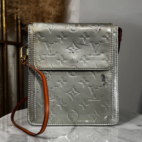 Louis Vuitton Vintage Y2K Vernis Mott Monogram Canvas Mini Bag Shoulder Purse - Picture 5 of 14